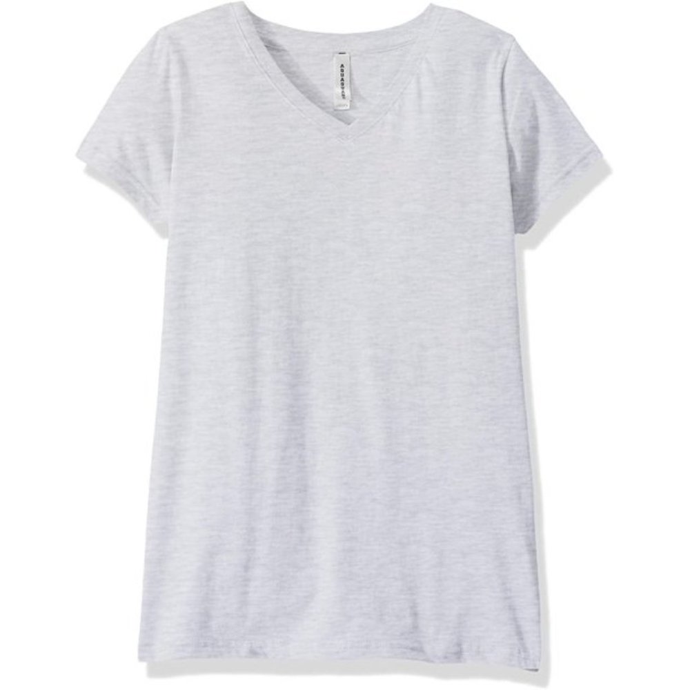 Aquaguard Women's Fine Jersey V-Neck Longer Length T-Shirt